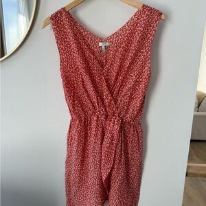 Joie Coral Floral Sleeveless Dress